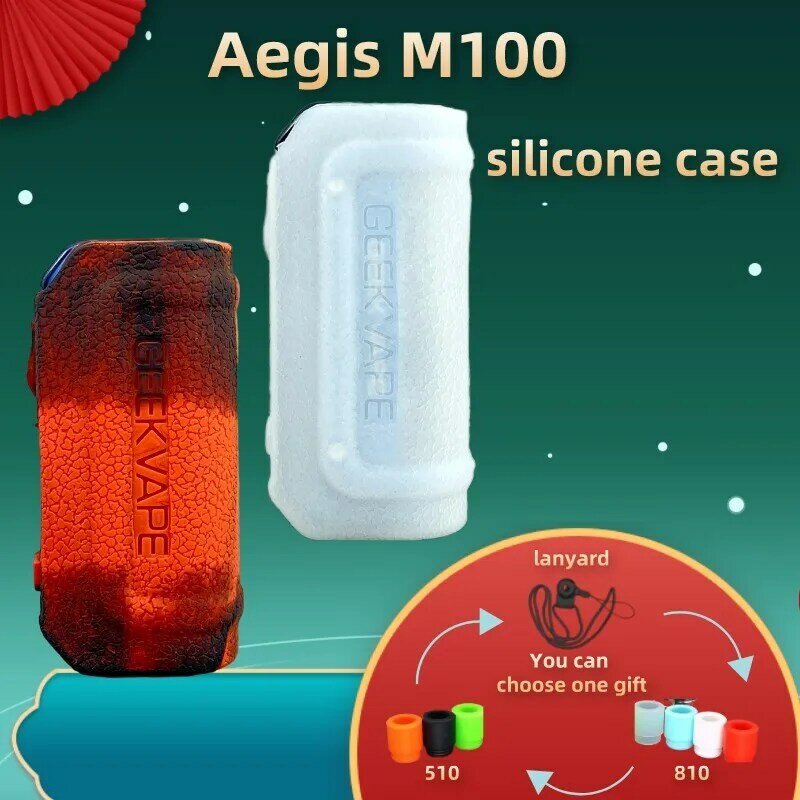 غطاء من السيليكون ل Aegis M100 واقية لينة المطاط كم درع التفاف الجلد قذيفة 1 قطعة