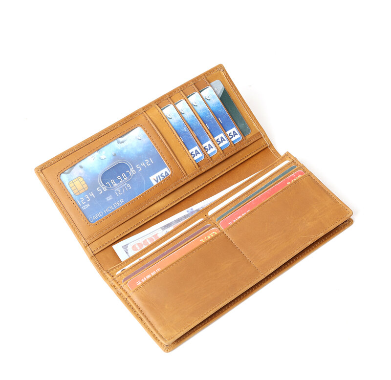 محفظة بطاقة ائتمان من الجلد الطبيعي ، محفظة قصيرة عتيقة ، جيب عملات معدنية ، حامل بطاقة ائتمان ، محافظ متعددة الوظائف