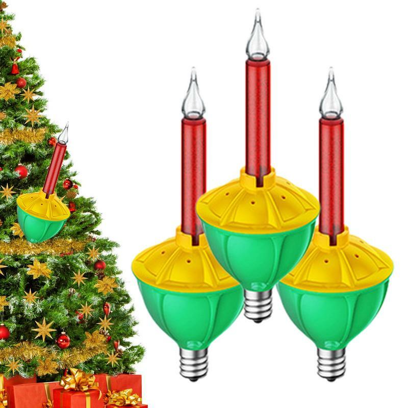 التقليدية أضواء فقاعة عيد الميلاد ، المصابيح الكلاسيكية ، الأحمر ، الأزرق ، السائل الموضة القديمة ، 3 قطعة