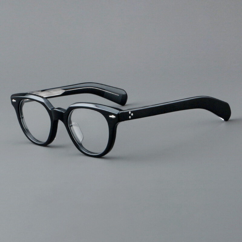 إطار نظارات أسيتات عتيق للرجال والنساء ، نظارات بصرية بيضاوية للقراءة ، نظارات قصر النظر ، علامة تجارية مصممة ، نمط أوروبا