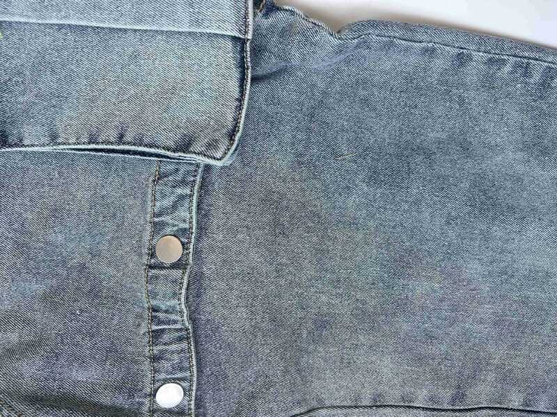 سراويل جينز نسائية مستقيمة قابلة للفصل واسعة الساق ، بنطلون جينز بأزرار خصر مرتفع ، ملابس الشارع العصرية الجديدة ،
