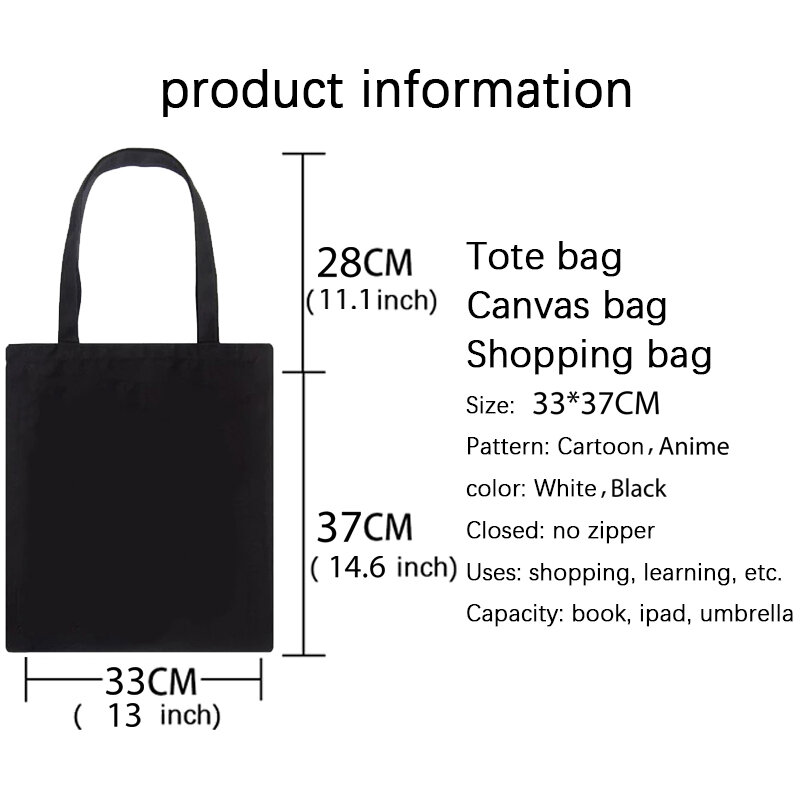 Harajuku Kawaii Y2k أنيمي حمل حقيبة طوي حقيبة تسوق المرأة التسوق مصمم حقائب المتسوق لطيف مطبوعة Shoping حقيبة