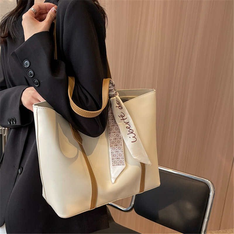 حقيبة كتف بسعة كبيرة للنساء ، حقيبة كتف راقة ، حقيبة حمل على شكل شطيرة ، تصميم جديد
