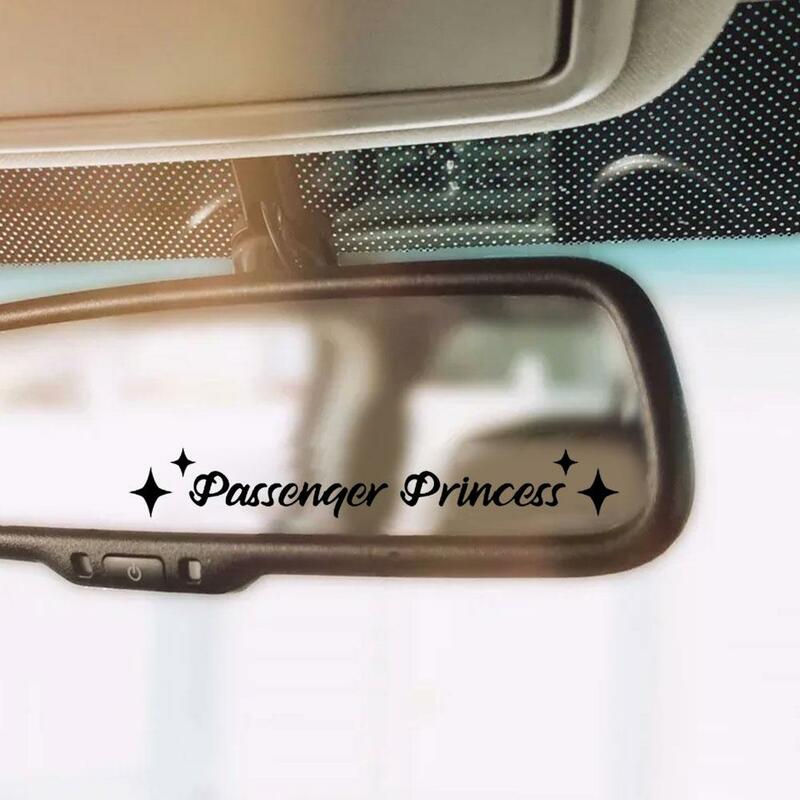 الركاب الأميرة ستار مرآة ملصق لاصق لامع مرآة الرؤية الخلفية سيارة الفينيل الديكور مضحك سيارة ملصق مائي