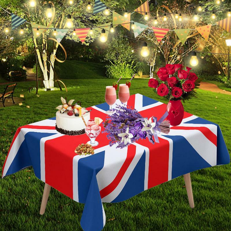 مستطيلة العلم البريطاني مفرش المائدة ، المملكة المتحدة الجدول يغطي ، الملكة اليوبيل ، المملكة المتحدة العلم الديكور ، غرفة الطعام ، المطبخ ، الوطنية