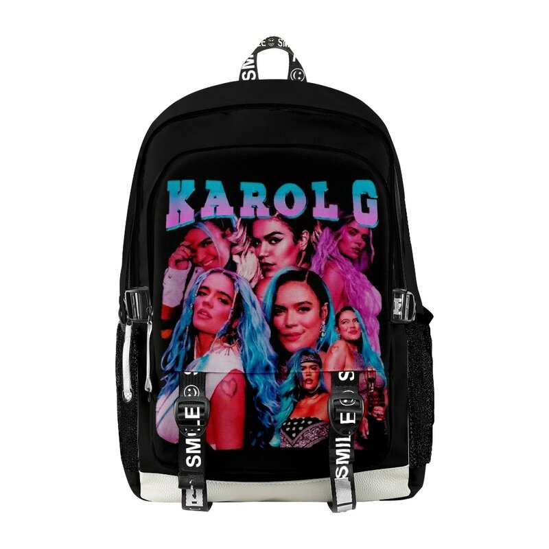 Karol G حقيبة ظهر 2022 نمط غير رسمي حقيبة مدرسية النساء الرجال الفتيات الفتيان حقيبة للجنسين