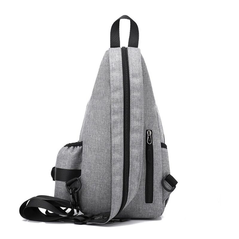 حقيبة صدر مقاومة للماء مع مقبس USB للرجال ، حقائب يد كاجوال من قماش أكسفورد ، حقيبة كتف ذات سعة كبيرة ، موضة