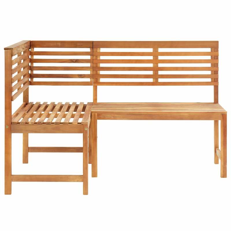 الباحة ركن مقاعد البدلاء الصلبة أكاسيا الخشب 55.1 "x 39.4" x 35.8 "كرسي للاستعمال في المناطق الخارجية الشرفة الأثاث