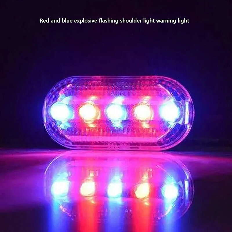ليلا تشغيل المشي لمسافات طويلة الدراجات LED مصباح الكتف دراجة السلامة تحذير الضوء الخلفي متعددة الوظائف ضوء الشرطة الكهربائية