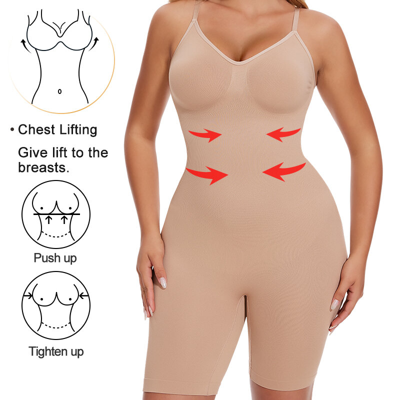 ملابس داخلية لشد الجسم بالكامل للنساء ، شورت نحيف الفخذ ، مدرب الخصر ، ملابس داخلية للتنحيف ، بذلات داخلية للتحكم في البطن ، مشد البطن
