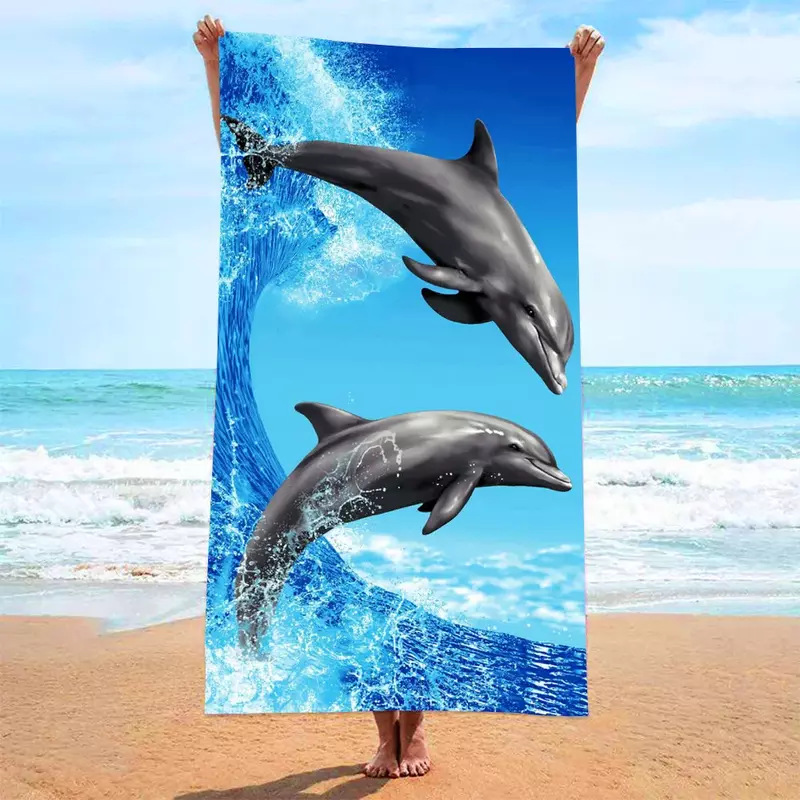 منشفة شاطئ مطبوعة متفرقة ، مخصصة عابرة للحدود ، استحمام ، شاطئ البحر ، منشفة حمام ماصة ، 70 × × × سم ، بيع بالجملة ، أمازون