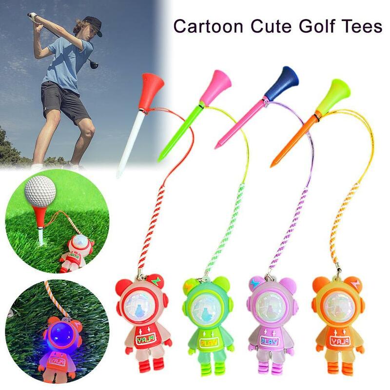 تي شيرت بلاستيك كرتوني مضاد للضياع للجولف مع قلادة وحزام ، لاعبي الغولف الإناث ، دب البرق ، هدايا فريدة ، 4 way
