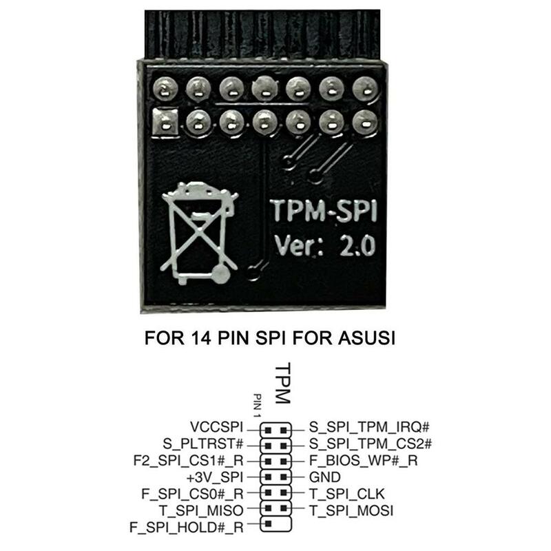 TPM 2.0 التشفير وحدة الأمن ، بطاقة عن بعد ، يدعم الإصدار ، 12 ، 14 ، 18 ، 20 ، 1Pin ، متعددة العلامة التجارية اللوحة الأم ، أحدث