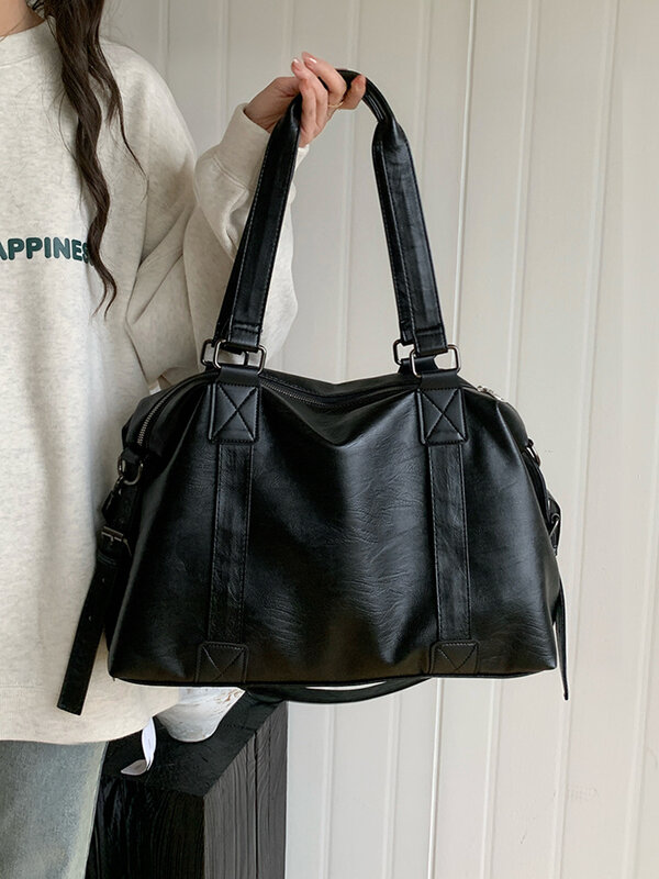 CGCBAG-حقيبة حمل جلدية فاخرة للنساء ، حقيبة يد عالية الجودة ، حقيبة ساعي البريد ، سعة كبيرة ، سفر ، علامة تجارية مصممة