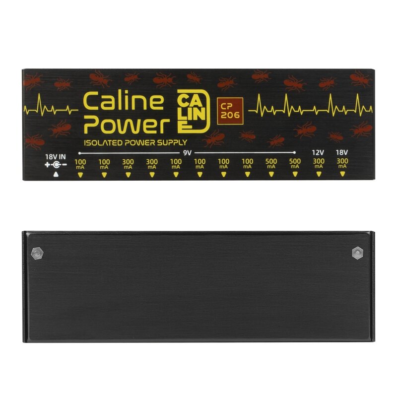Caline CP-206 معزولة حقا دواسة امدادات الطاقة 12 المخرجات ل 9 فولت 12 فولت 18 فولت الغيتار الآثار مع محول و 14 الكابلات الملحقات