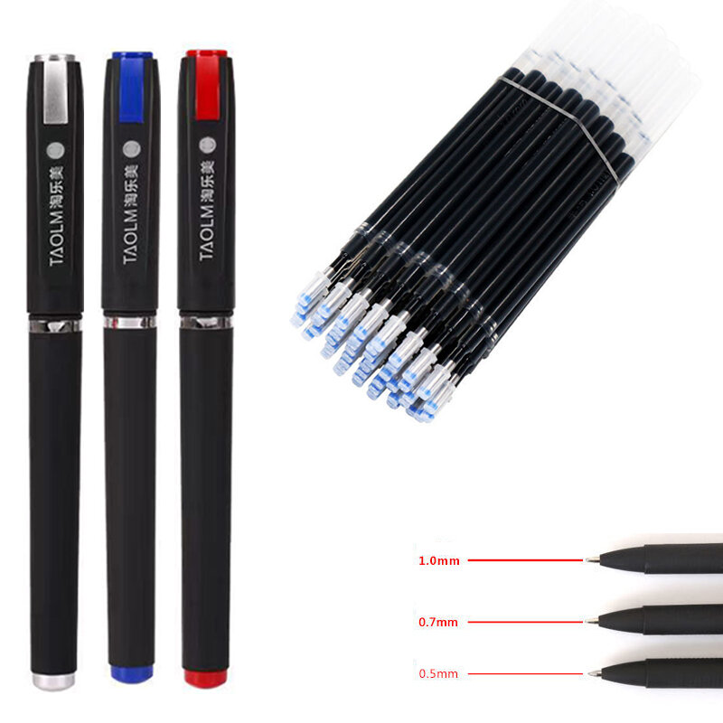 قلم جيل بسعة كبيرة 1.0/0.7/0.5 مللي متر أقلام خط عربي بخط اليد كربون أسود/أزرق/أحمر قلم كرة للأعمال