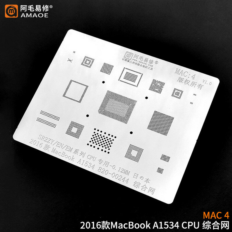 لماك بوك ماك برو A2159 A1706 A1707 A1534 قوة USB شحن IC CPU/RAM SSD DDR WIFI A1989 A1932 بغا rebيعادل الاستنسل MAC1-9