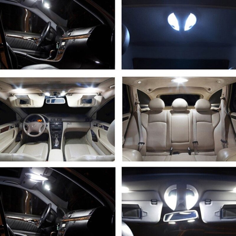 طقم إضاءة داخل السيارة باللون الأبيض ، مرسيدس بنز الفئة W211 LED-من 27.1