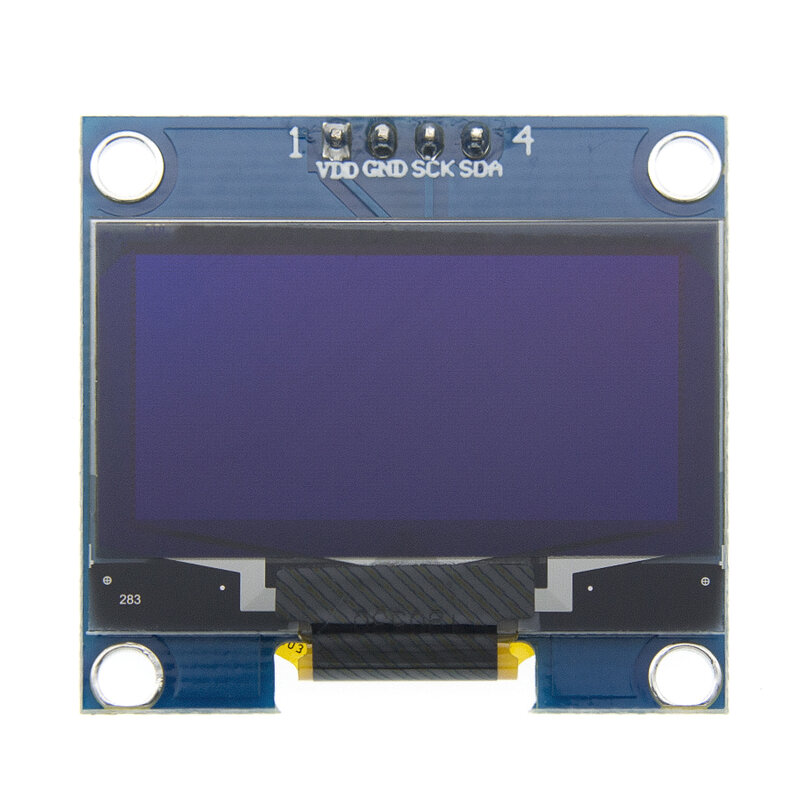 شاشة أوليد 1.3 بوصة وحدة محرك أبيض/أزرق اللون رقاقة SH1106 128X64 1.3 بوصة أوليد لد LED IIC I2C التواصل لاردوينو