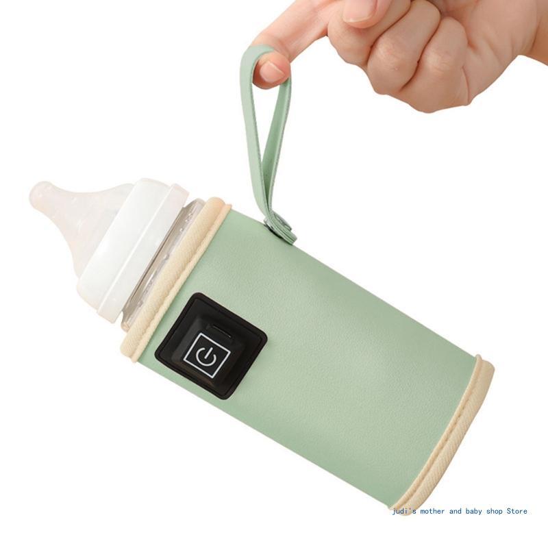 67JC درجة حرارة قابلة للتعديل USB جهاز تدفئة الحليب حقيبة زجاجة سخان مريحة للأمهات