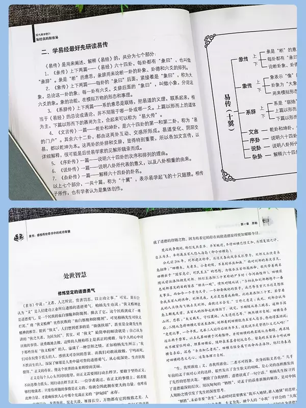 تانغ شرح مفصل عن Yi Jing ، الكتب الصينية الكلاسيكية ، كتاب التغييرات الجديد سهل حقًا ، Zeng Shiqiang
