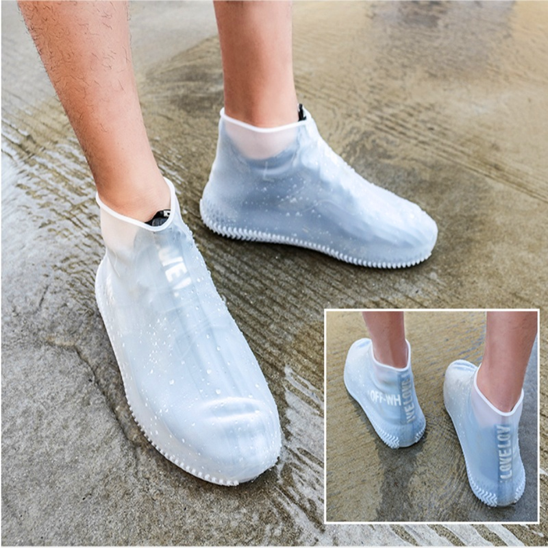 غطاء الحذاء المضاد للماء مادة سيليكون للجنسين أحذية حماة احذية المطر للداخلية في الهواء الطلق ممطر سيليكون غطاء الحذاء في الهواء الطلق