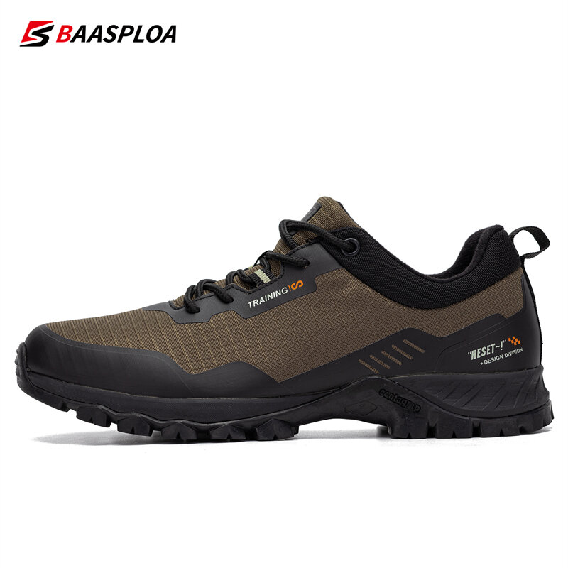 Baasploa رجل جديد حذاء للسير مسافات طويلة موضة مقاوم للماء الذكور في الهواء الطلق حذاء مريح الرجال المضادة للانزلاق مقاومة للاهتراء الأحذية