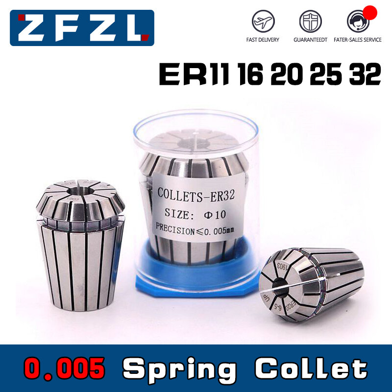 عالية الدقة الربيع كوليت ، مناسبة آلة الحفر المغزل ، مركز التصنيع باستخدام الحاسب الآلي ، AA UP ، 0.005 مللي متر ، ER11 ، ER16 ، ER20 ، ER25 ، ER32 ، 1 قطعة