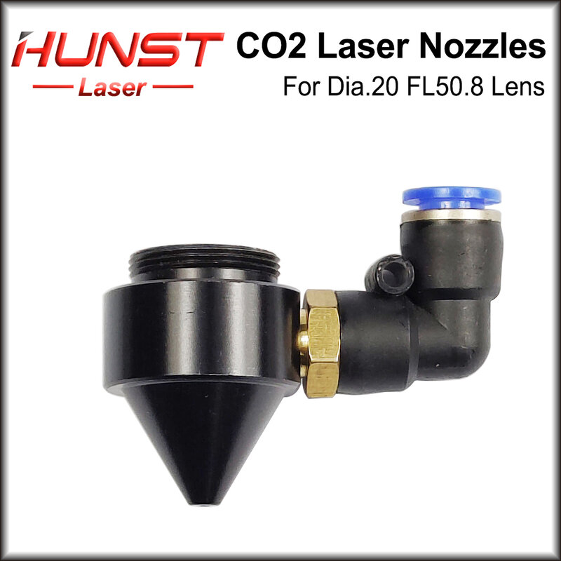HUNST فوهة الهواء للحصول على عدسات تركيز Dia.20 FL50.8mm لرأس الليزر في آلة تقطيع بالليزر CO2