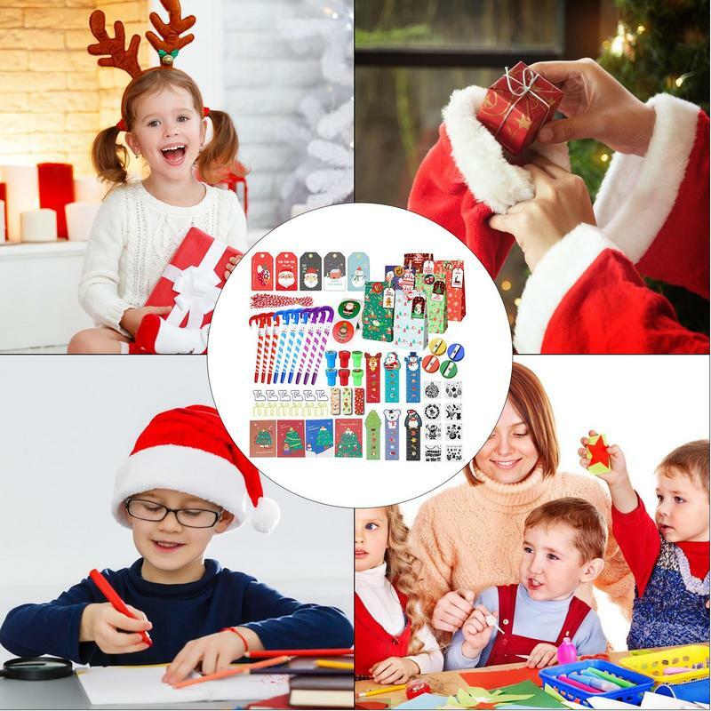 مجموعة هدايا عيد الميلاد القرطاسية للأطفال ، مجموعة الطلاب ، جوائز رياض الأطفال ، عيد ميلاد