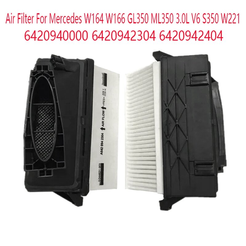 فلتر هواء بديل لمرسيدس ، W164 ، W166 ، GL350 ، ML350 ، 3.0L ، V6 ، S350 ، W221 ، ، ips ،