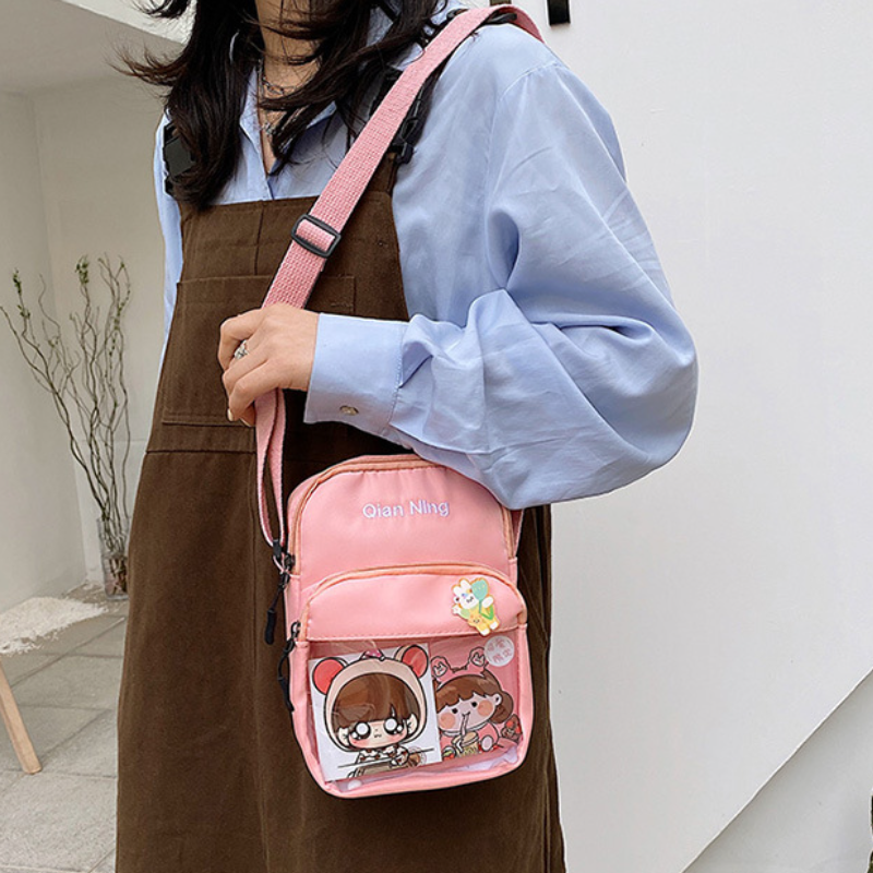 جديد لطيف لينة فتاة حقيبة طالب النمط الياباني الكرتون العتيقة الفتيات الكتف حقيبة ساعي