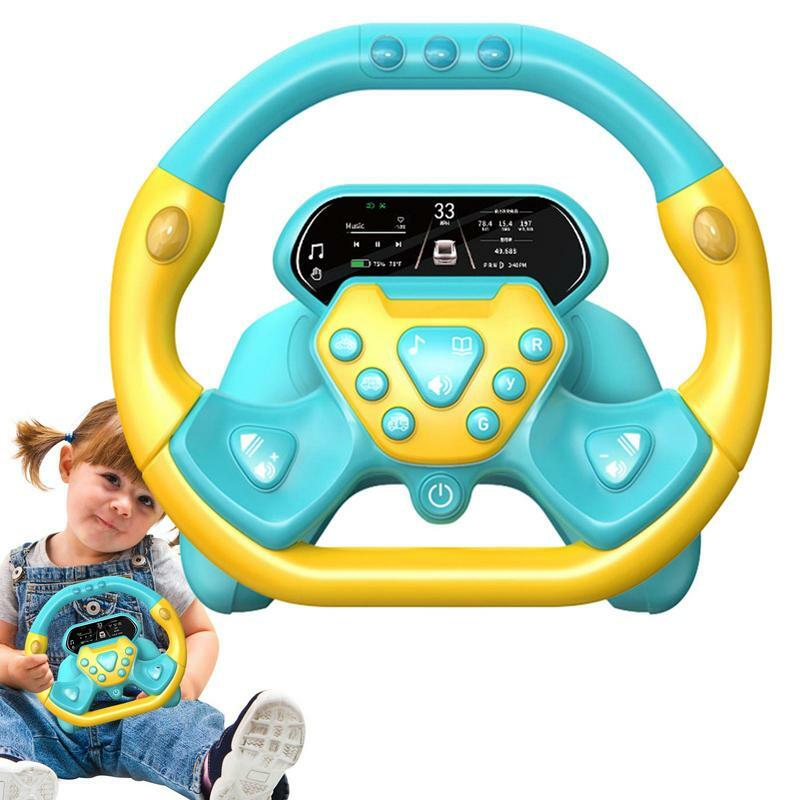 لعبة عجلة قيادة كهربائية محاكاة مع الضوء والصوت ، ألعاب صوتية تعليمية ، هدية للأطفال الصغار