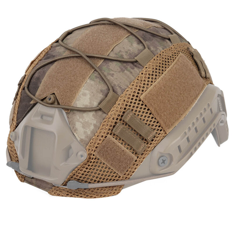 خوذة تكتيكية غطاء التمويه خوذة غطاء الرأس مع حبل مرن لملحقات خوذة Airsoft الألوان العسكرية