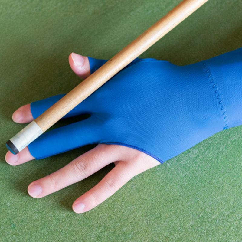 قفازات تدريب البلياردو ، اليد اليسرى ، السنوكر بثلاثة أصابع ، مانع للإنزلاق ، المرونة ، الإكسسوارات
