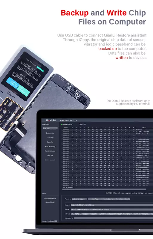 Qianli-لوحة LCD لهاتف iPhone 12 - 15 Pro Max ، نغمة الشاشة ، استعادة معرف الوجه ، إصلاح البطارية ، eeprogrammer ، iCopy Plus ، حفلة موسيقية V