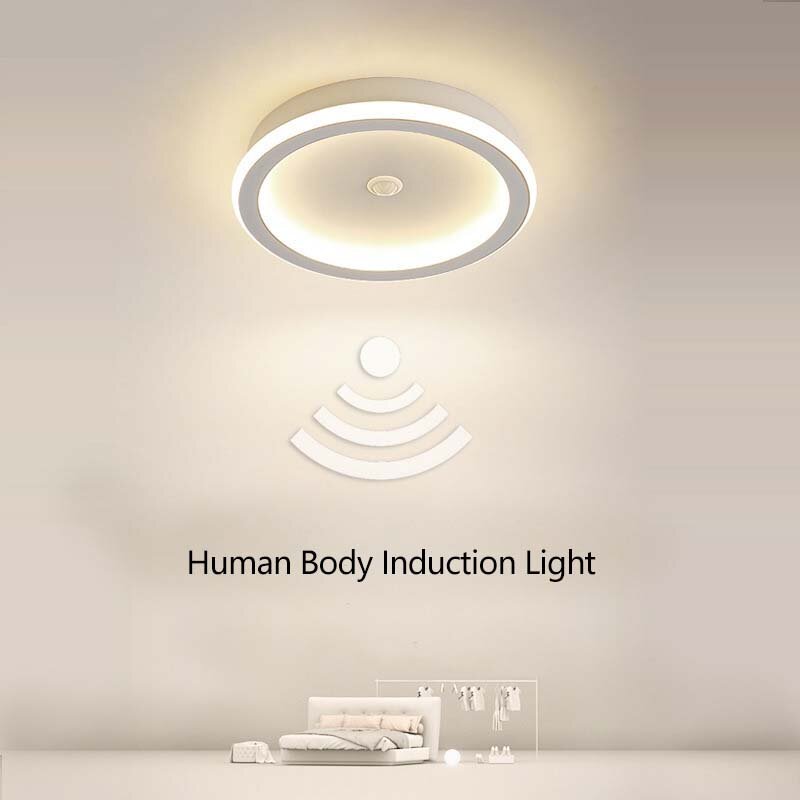 مصباح سقف LED مستشعر الحركة ، ثريا حديثة ، تركيبات إضاءة لغرفة المعيشة ، غرفة النوم ، الممر ، الدرج ، الضوء