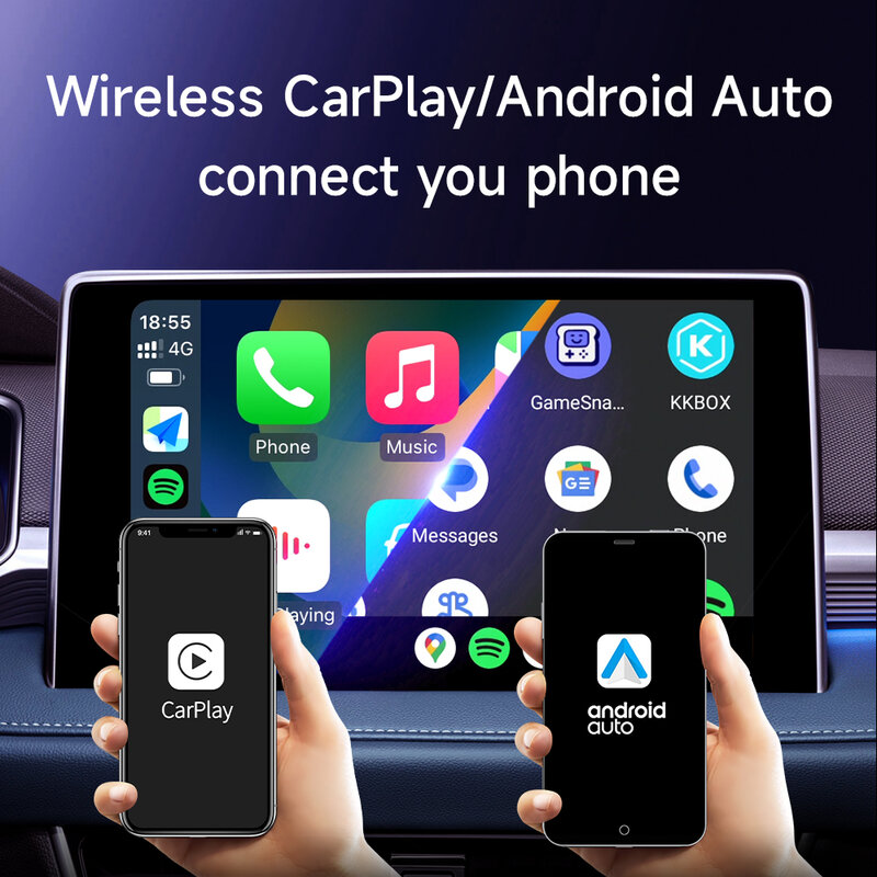 HEYINCAR CarPlay الذكية Ai صندوق زائد أندرويد 11 اللاسلكية CarPlay أندرويد السيارات يوتيوب Netflix IPTV محول سيارة نظام ذكي