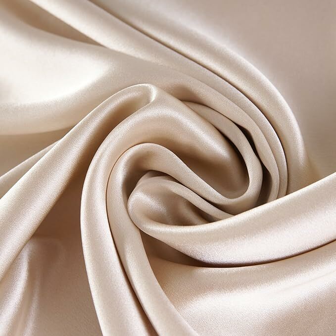 كيس وسادة التوت الحرير مع سحاب مخفي ، 100% الطبيعية ، الحرير الحقيقي والظهر ، نسيج ايوسل ، 22 مللي متر الجبهة ، 1 حزمة
