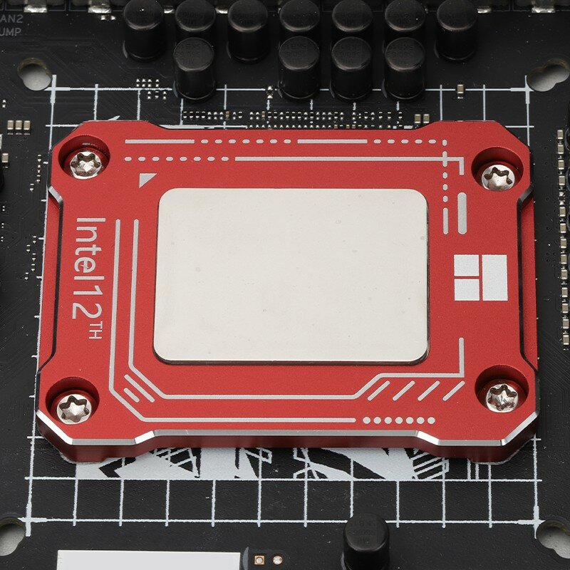 LGA17XX-BCF الحرارية أحمر/رمادي/أسود إنتل 12th وحدة المعالجة المركزية الانحناء مصحح الإطار وحدة المعالجة المركزية لوحة الكترونية معززة ثابتة