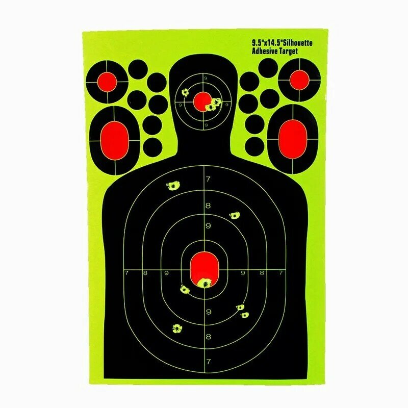 5 قطعة/المجموعة 9.5 بوصة الجسم الأهداف ملصقات لاصق التفاعل بندقية المجلدات التدريب الصيد اكسسوارات اطلاق النار الهدف ورقة