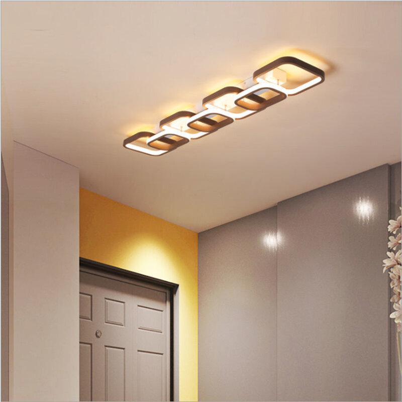 مصباح سقف مربع LED أكريليك ، مصباح حائط غرفة نوم بسيط ، إضاءة غرفة مرحاض داخلية ، شرفة وغرفة مرحاض
