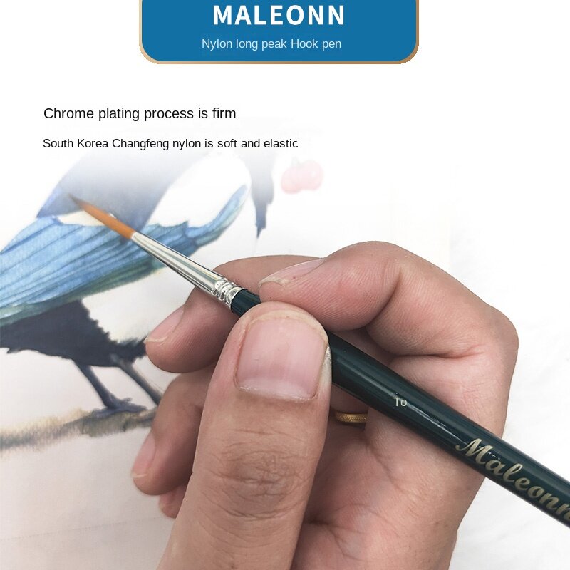 1PS101 نايلون ألوان مائية رسم القلم للفن الراقي غرامة جدا واحدة الاكريليك فرشاة النفط مجموعة