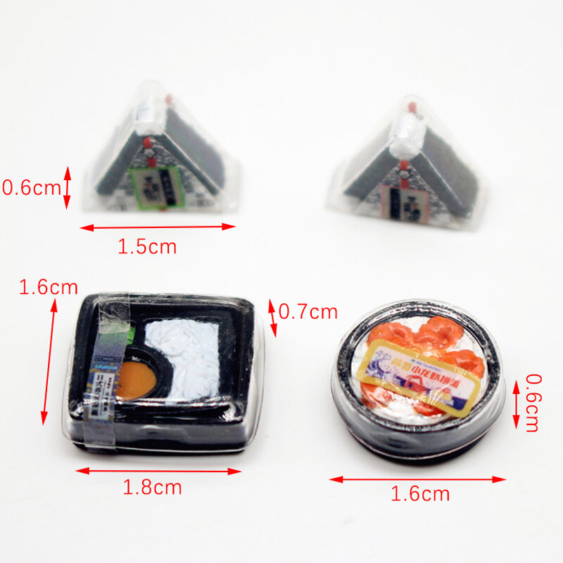 Kawaii دمية مصغرة ، الأرز السوشي الياباني ، محاكاة الغذاء ، بينتو لبيت الدمية ، اكسسوارات المطبخ ، لعبة ، جديد ، 2 قطعة