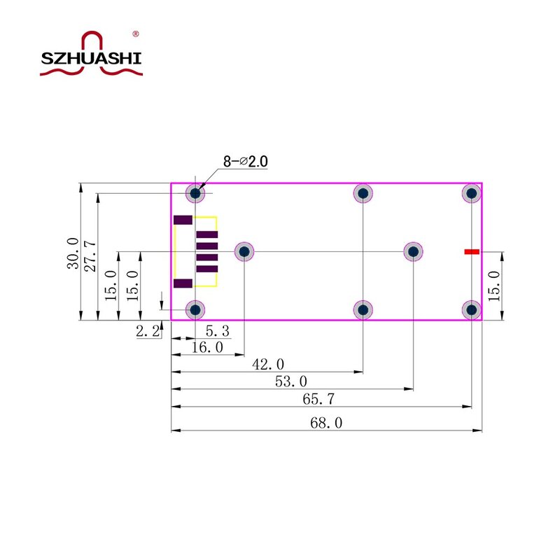 SZHUASHI-مصدر إشارة مسح منخفض الطاقة ، سلسلة قابلة للتخصيص ، PCBA بدون غلاف ، 2.1G ، 5W ، 2000MHz-2200MHz ، yjm1827_ 362022