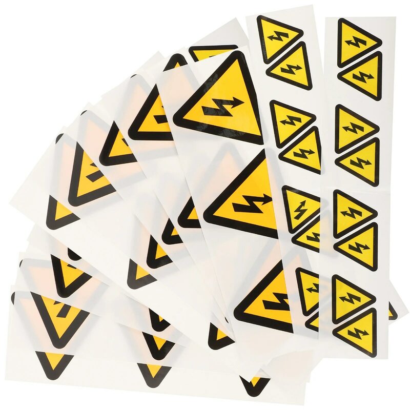 ملصق خطر الصدمات الكهربائية عالي الجهد من توكفو ، ملصقات صفراء ، فينيل ، افصل الطاقة من قبل