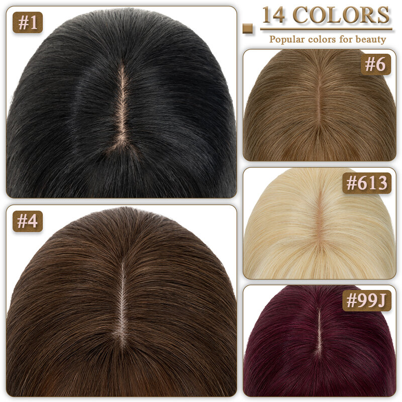 S-noilite الشعر القبعات العالية 10x12 سنتيمتر النساء توبر 3.5x9 سنتيمتر الحرير قاعدة الشعر الطبيعي شعر مستعار 100% شعرة الإنسان للنساء هيربيسي مع الانفجارات