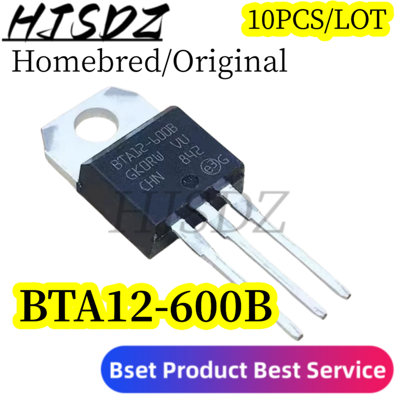 10 uds الأصلي Homebox ، BTA12-600B TO220 BTA12 600B BTA12-600 TO-220 12A