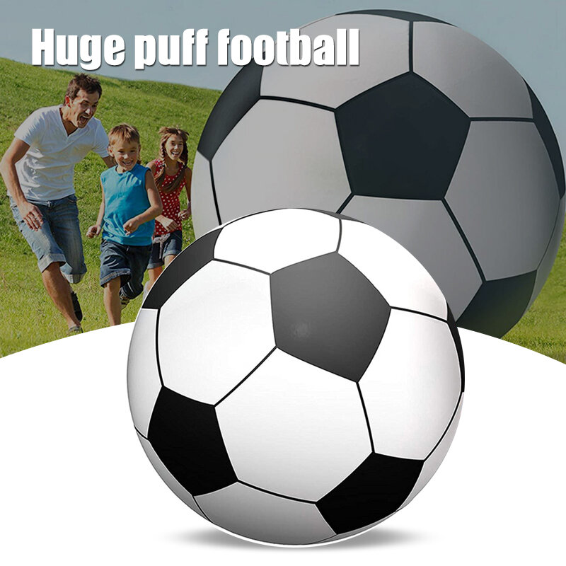 كرة شاطئ عملاقة قابلة للنفخ جديدة للأطفال كرة قدم ضخمة ضخمة بطول 1 متر للحفلات في الهواء الطلق