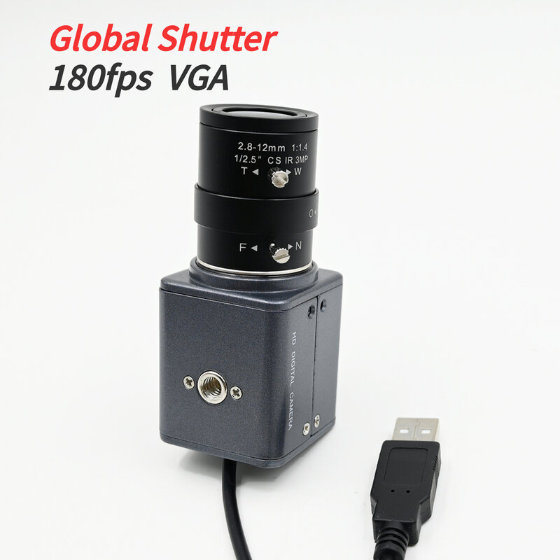 مصراع GXIVISION العالمي ، تصوير عالي السرعة ، كاميرا حركة ، برنامج تشغيل مجاني ، واجهة USB ، كاميرا أحادية اللون ، VGA x 47 ، 180 إطارًا في الثانية